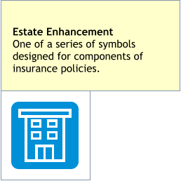 Estate EnhancementOne of a series of symbols designed for components of insurance policies.