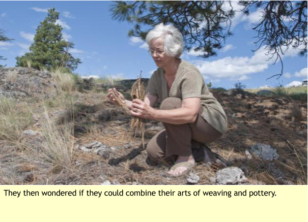 They then wondered if they could combine their arts of weaving and pottery.
